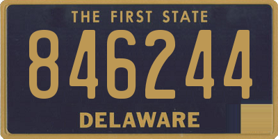 DE license plate 846244