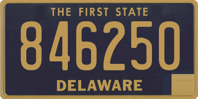 DE license plate 846250