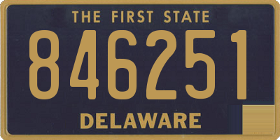 DE license plate 846251