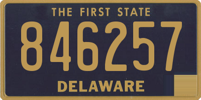 DE license plate 846257