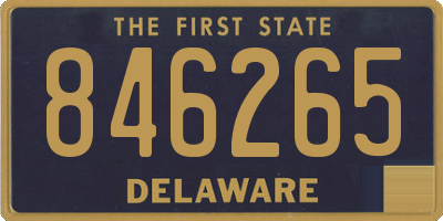 DE license plate 846265
