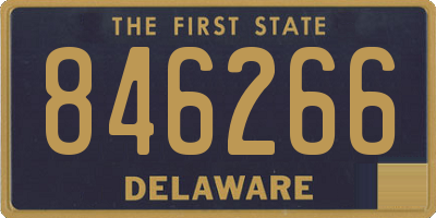 DE license plate 846266