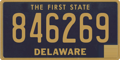 DE license plate 846269