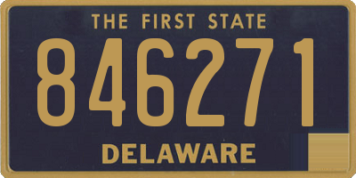 DE license plate 846271
