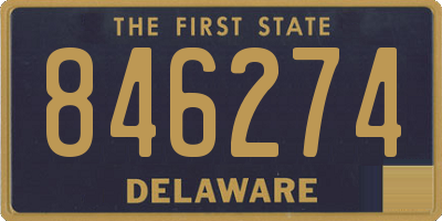 DE license plate 846274