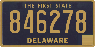 DE license plate 846278
