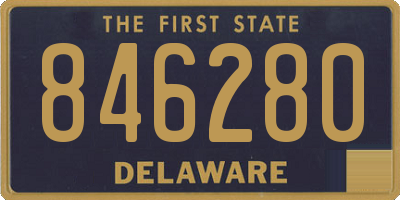 DE license plate 846280