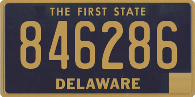DE license plate 846286