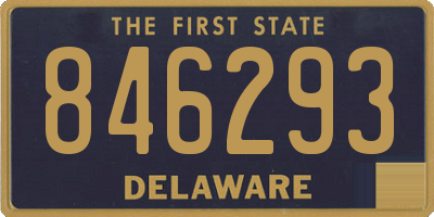 DE license plate 846293