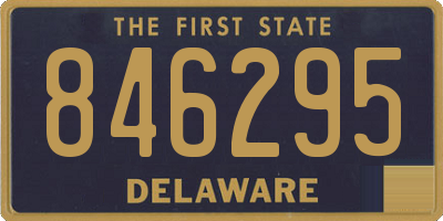 DE license plate 846295