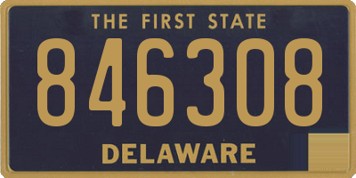 DE license plate 846308