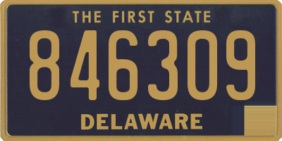DE license plate 846309
