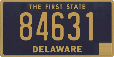 DE license plate 84631