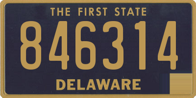 DE license plate 846314