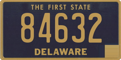 DE license plate 84632