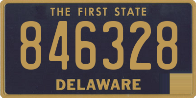 DE license plate 846328