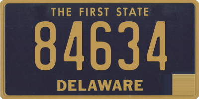 DE license plate 84634