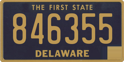 DE license plate 846355