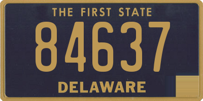 DE license plate 84637