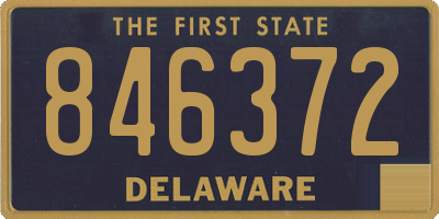 DE license plate 846372