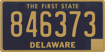 DE license plate 846373