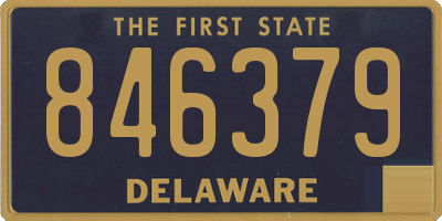 DE license plate 846379