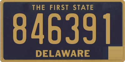 DE license plate 846391