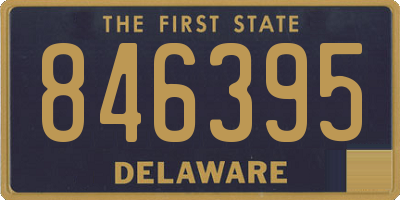DE license plate 846395