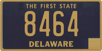 DE license plate 8464