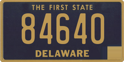 DE license plate 84640