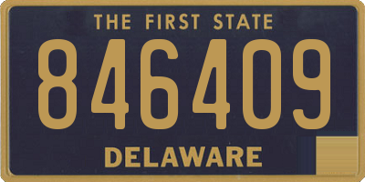 DE license plate 846409
