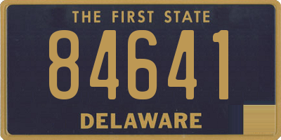 DE license plate 84641