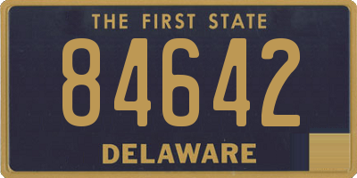DE license plate 84642