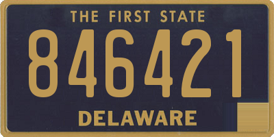 DE license plate 846421
