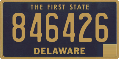 DE license plate 846426