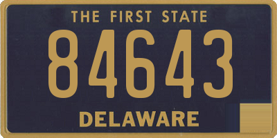 DE license plate 84643