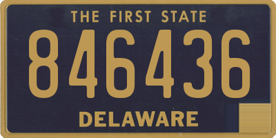 DE license plate 846436