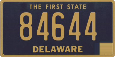 DE license plate 84644