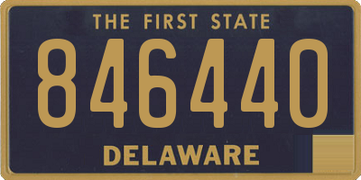 DE license plate 846440