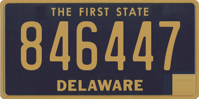 DE license plate 846447