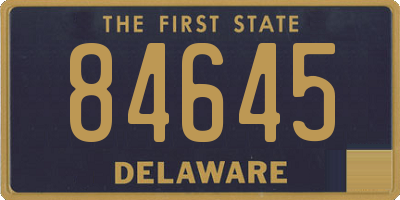 DE license plate 84645