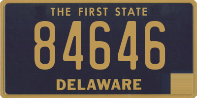 DE license plate 84646