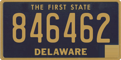 DE license plate 846462