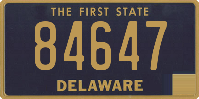 DE license plate 84647