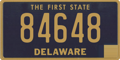 DE license plate 84648