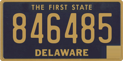 DE license plate 846485