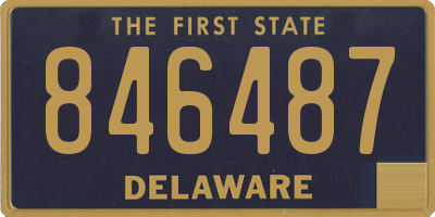 DE license plate 846487