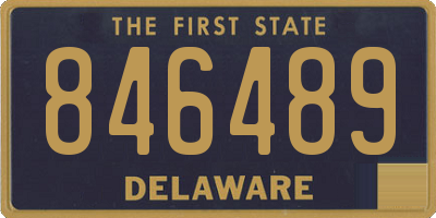 DE license plate 846489