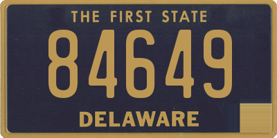 DE license plate 84649
