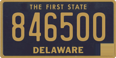 DE license plate 846500